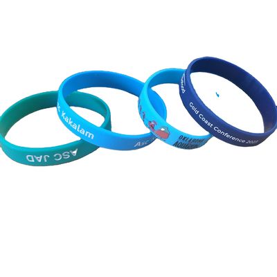 Eventos Desportivos Pulseira de material de silício Pulseiras de borracha GlOW personalizadas para festivais