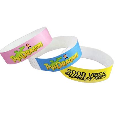 Pulseiras Tyvek personalizáveis para qualquer festival ou evento 2-7 dias Tempo de produção