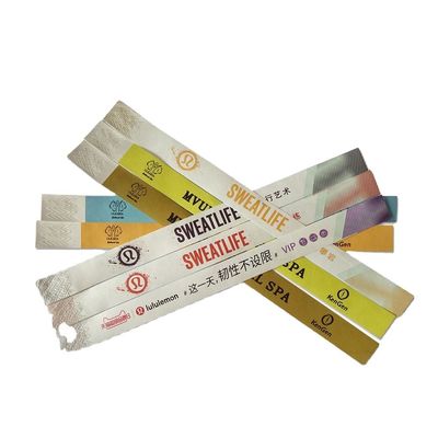 Pulseira Tyvek personalizável Pulseira de identificação descartável para eventos e festas