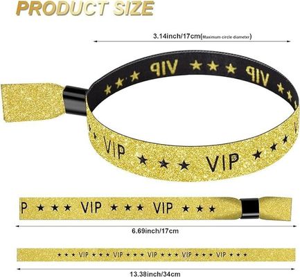 Tamanho e logotipo personalizados RFID Pulseira de poliéster / fita para eventos de festas e festivais