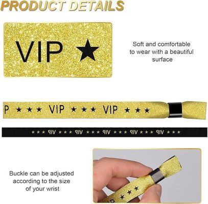 Tamanho e logotipo personalizados RFID Pulseira de poliéster / fita para eventos de festas e festivais
