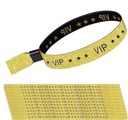 Tamanho e logotipo personalizados RFID Pulseira de poliéster / fita para eventos de festas e festivais