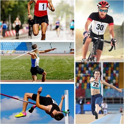 DDJOY Corrida de corrida de bicos Grandes números e pinos de segurança incluídos para eventos de corrida de maratona