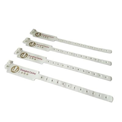 Pulseira de plástico de vinil de PVC para locais de eventos Fabricação de pulseira descartável impermeável