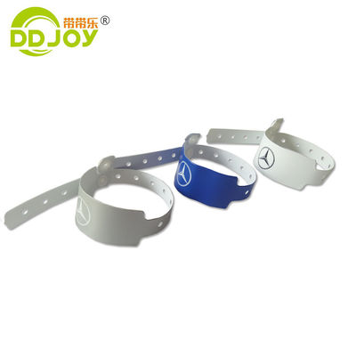 Pulseira de plástico de vinil de PVC para locais de eventos Fabricação de pulseira descartável impermeável