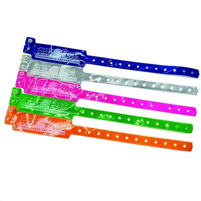 Pulseiras de PVC de 250*25mm para fácil identificação em eventos e festivais