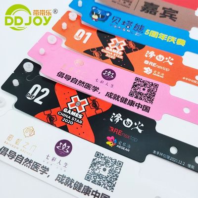 250*16mm L Forma de plástico Eventos Pulseira Impressão Personalizada Logotipo Pulseira Snap Button Pulseira