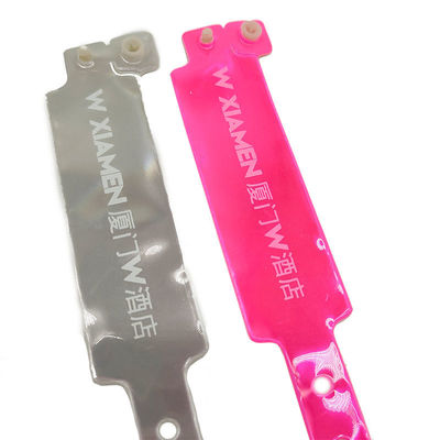 Pulseiras de PVC de 250*25mm para fácil identificação em eventos e festivais