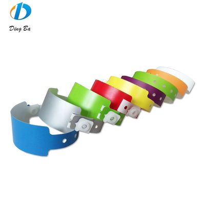 250*16mm L Forma de plástico Eventos Pulseira Impressão Personalizada Logotipo Pulseira Snap Button Pulseira
