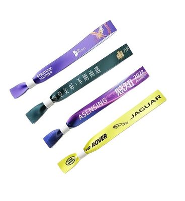 Pulseira RFID descartável de poliéster / fita para eventos de festas de festas personalizadas 13,56 MHZ