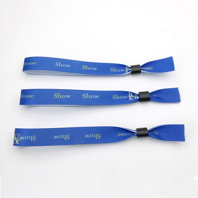 Pulseira RFID descartável de poliéster / fita para eventos de festas de festas personalizadas 13,56 MHZ