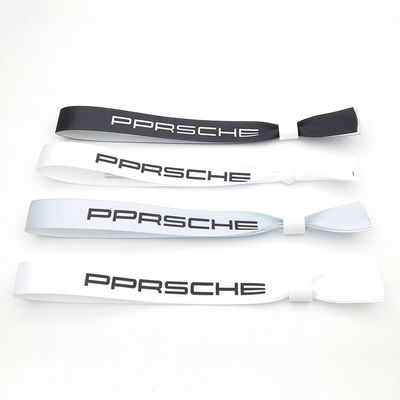Pulseira RFID descartável de poliéster / fita para eventos de festas de festas personalizadas 13,56 MHZ