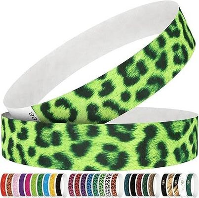 Logotipo personalizado Pulseiras de papel resistentes a lágrimas para concertos e festas