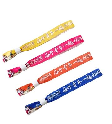 Pulseira descartável de impressão de uma ou duas faces para eventos de festas e concertos