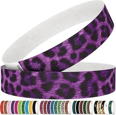 Logotipo personalizado Pulseiras de papel resistentes a lágrimas para concertos e festas