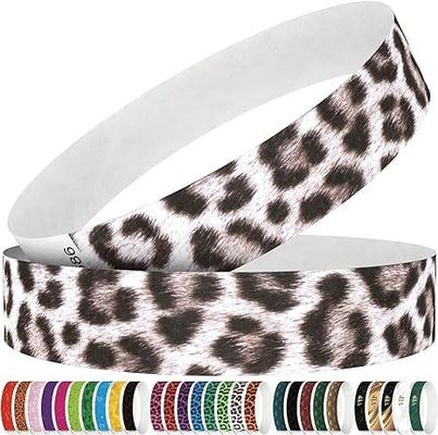 Logotipo personalizado Pulseiras de papel resistentes a lágrimas para concertos e festas