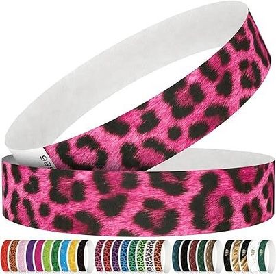 Logotipo personalizado Pulseiras de papel resistentes a lágrimas para concertos e festas