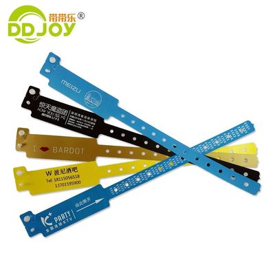 Pulseiras Tipo de jóias Logotipo personalizado impermeável PE Pulseira Snap Lock para piscina