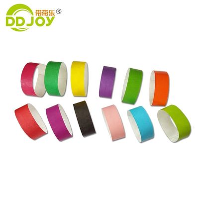 TNT DHL UPS FEDEX Envio Custom Event Pulseiras Tyvek com design gráfico de 2 cores