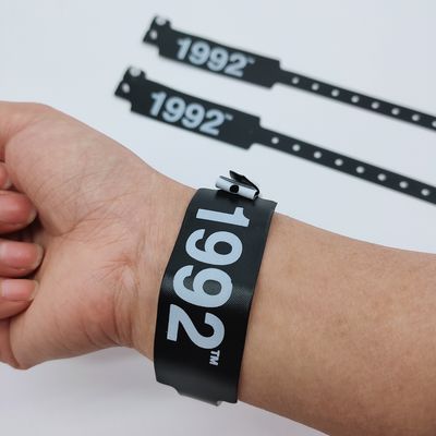 Pulseiras de pulseira de moda para eventos e festivais em PVC/Vinil azul