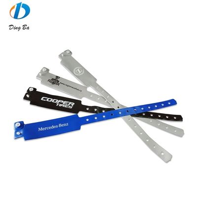 Pulseira de identificação de PVC/vinil impermeável e impressa sob medida para identificação de eventos