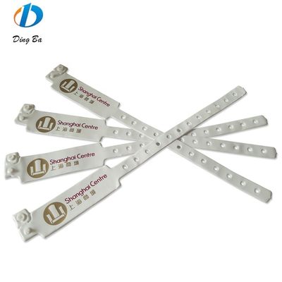 Pulseira de identificação de PVC/vinil impermeável e impressa sob medida para identificação de eventos
