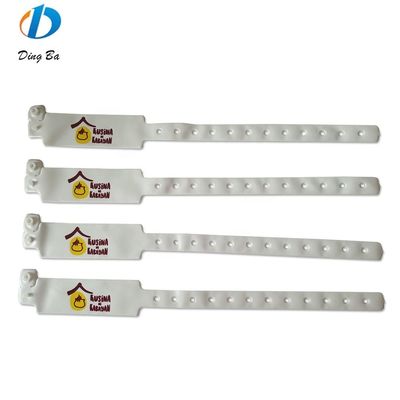 Pulseira de identificação de PVC/vinil impermeável e impressa sob medida para identificação de eventos