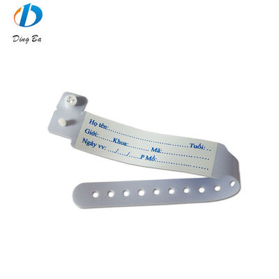 Identificação do hospital de PVC RFID de pulseira de bebê sem esforço para identificação do paciente