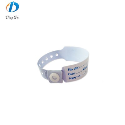Identificação do hospital de PVC RFID de pulseira de bebê sem esforço para identificação do paciente