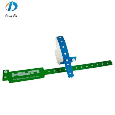 Banda de pulso de identificação de bilhete pulseira de plástico à prova d'água pulseira de identificação por menos de 1