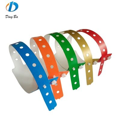 Banda de pulso de identificação de bilhete pulseira de plástico à prova d'água pulseira de identificação por menos de 1