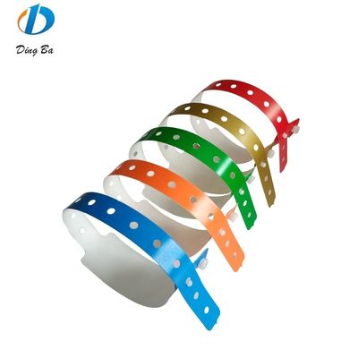 Banda de pulso de identificação de bilhete pulseira de plástico à prova d'água pulseira de identificação por menos de 1