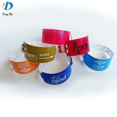 Banda de pulso de identificação de bilhete pulseira de plástico à prova d'água pulseira de identificação por menos de 1