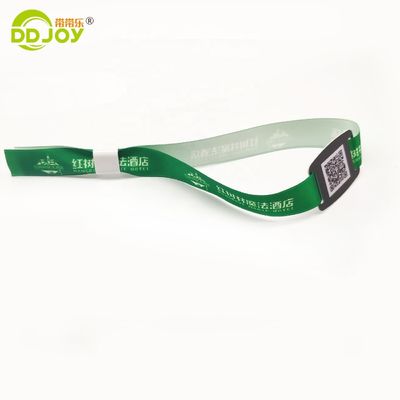 350*15mm Pulseira RFID de tecido de festival personalizado profissional personalizável para qualquer evento