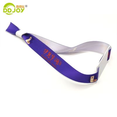 350*15mm Pulseira RFID de tecido de festival personalizado profissional personalizável para qualquer evento
