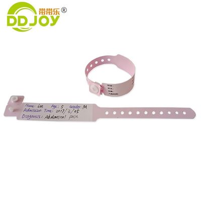 Pulseira suave para bebê recém-nascido com chip RFID NFC e logotipo personalizado em material PVC azul