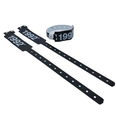 Logotipo personalizado Pulseiras de pulseira PVC/Vinil para eventos Festival 250*25mm/250*16mm