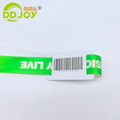13.56 MHZ RFID pulseira de poliéster personalizada para eventos de festas e concertos