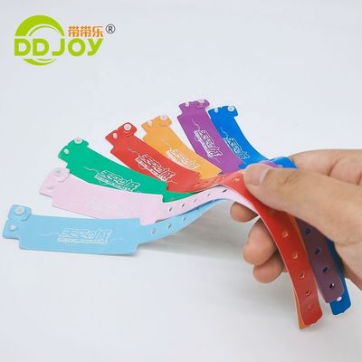 DDjoy Eventos do Festival Impressão Custom Vinyl PVC Pulseira de Plástico para Entrada VIP