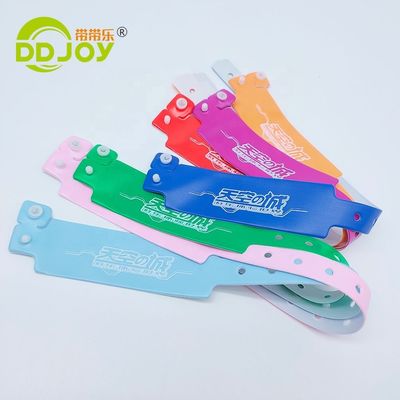 DDjoy Eventos do Festival Impressão Custom Vinyl PVC Pulseira de Plástico para Entrada VIP