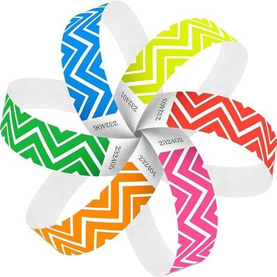 Bracelete Tyvek amarelo impresso sob medida para ocasião da Páscoa Pulseira descartável à prova d'água