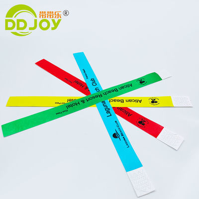 Bracelete Tyvek amarelo impresso sob medida para ocasião da Páscoa Pulseira descartável à prova d'água