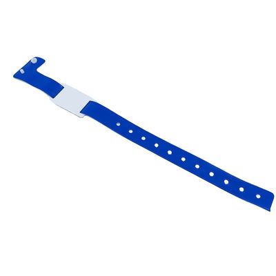 Pulseiras de logotipo personalizado em forma de L PVC Vinyl Material Escrito Smart RFID Chip Pulseira