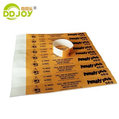 250*25mm/250*19mm Full Color Event Party VIP Custom Wristband Entry Tyvek para Segurança