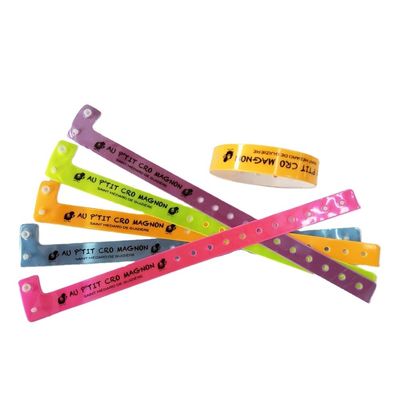 Pulseira azul refletora Plastico Vinyl Id Pulseira Impressão Com Logotipo Personalizado Envio UPS DHL EMS Fedex TNT