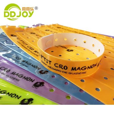 Pulseira azul refletora Plastico Vinyl Id Pulseira Impressão Com Logotipo Personalizado Envio UPS DHL EMS Fedex TNT