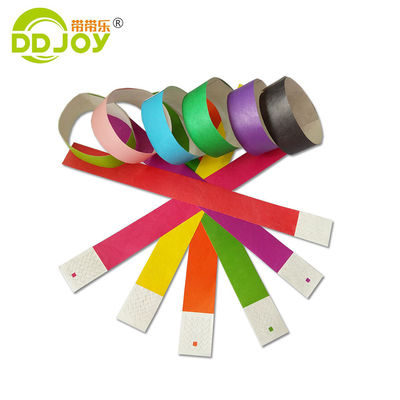 Impressão de seda, revestimento de cores 100PCS Pulseiras de papel TWR25 para eventos e festivais personalizados