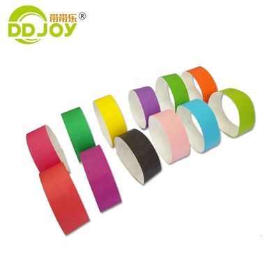 Impressão de seda, revestimento de cores 100PCS Pulseiras de papel TWR25 para eventos e festivais personalizados