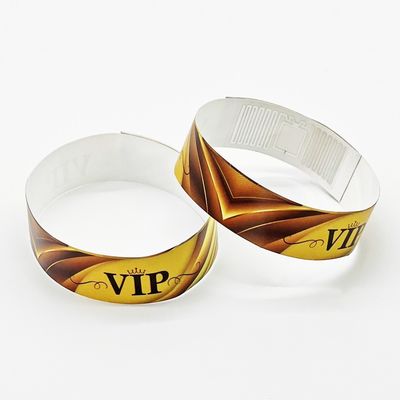 Logotipo personalizado impresso Tyvek RFID pulseiras com função NFC A escolha final do varejista