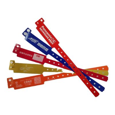 Pulseiras de plástico personalizadas de entrada para clubes VIP pulseiras de identificação de carro fechadura de plástico